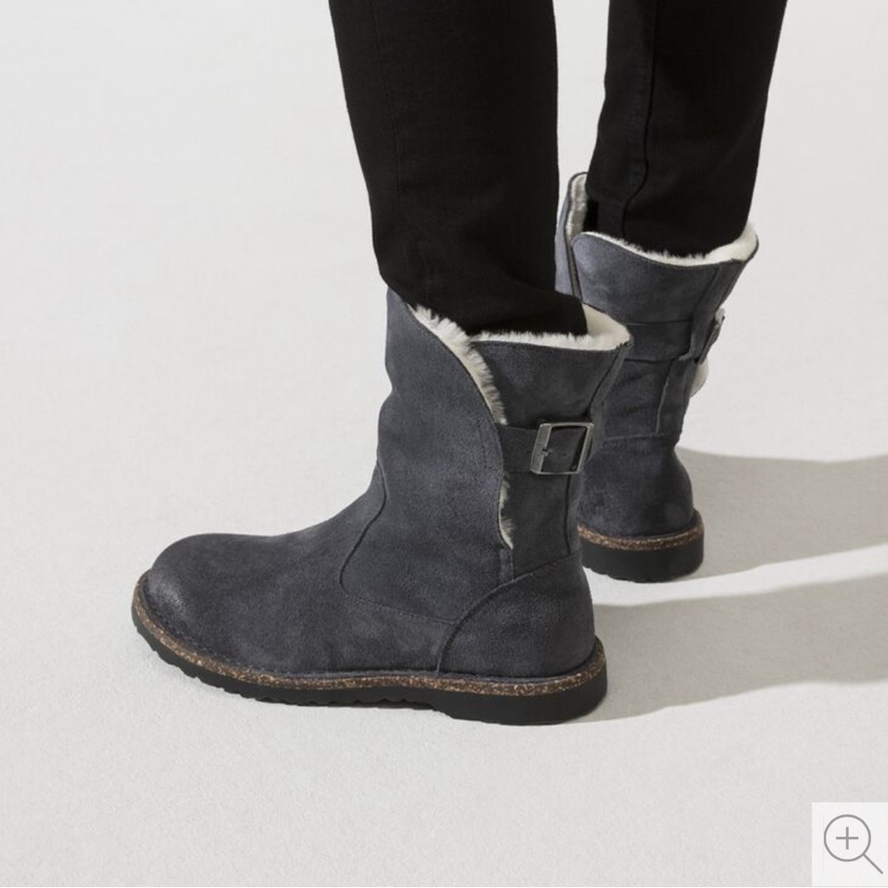 Birkenstock Uppsala Shearling Suede Leather boots women size 36